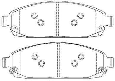 Комплект тормозных колодок ASVA AKD-868AA