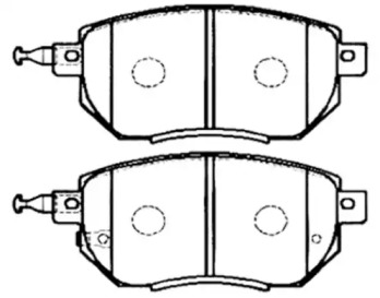 Комплект тормозных колодок ASVA AKD-CA093