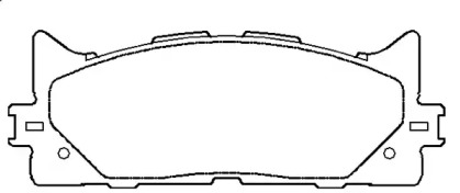 Комплект тормозных колодок ASVA AKDC-562H