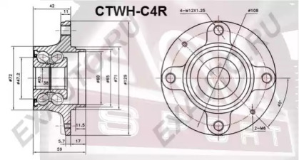 Ступица колеса ASVA CTWH-C4R