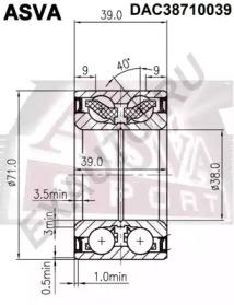 Подшипник ASVA DAC38710039