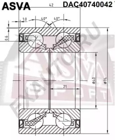 Подшипник ASVA DAC40740042