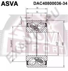 Подшипник ASVA DAC40800036-34