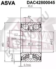 Подшипник ASVA DAC42800045