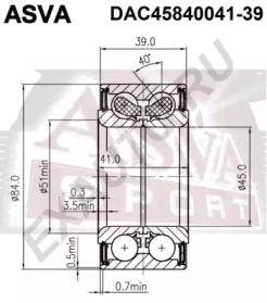 Подшипник ASVA DAC45840041-39