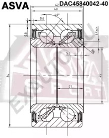 Подшипник ASVA DAC45840042-40