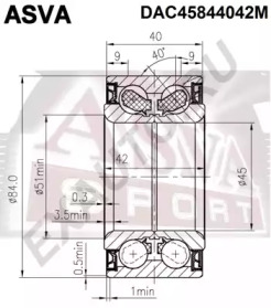 Подшипник ASVA DACM45844042