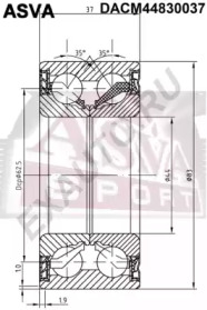 Подшипник ASVA DACM44830037