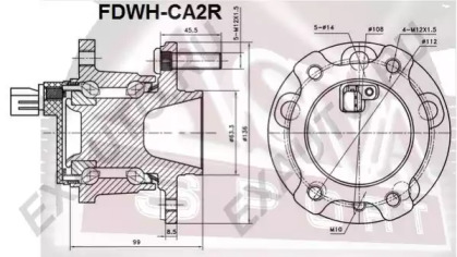 Ступица колеса ASVA FDWH-CA2R