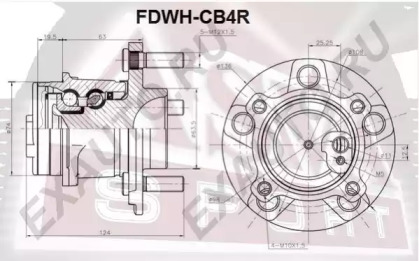 Ступица колеса ASVA FDWH-CB4R