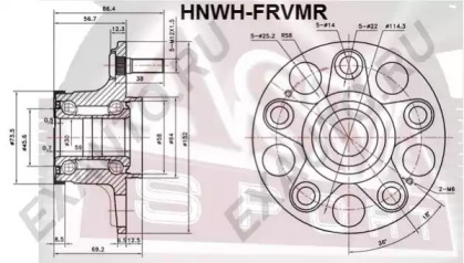 Ступица колеса ASVA HNWH-FRVMR