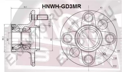 Ступица колеса ASVA HNWH-GD3MR