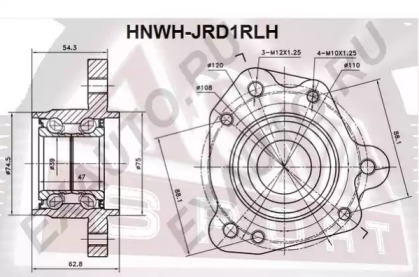 Ступица колеса ASVA HNWH-JRD1RLH