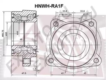 Ступица колеса ASVA HNWH-RA1F