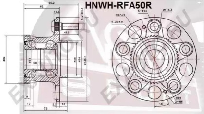 Ступица колеса ASVA HNWH-RFA50R