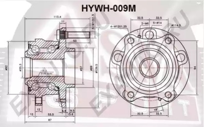 Ступица колеса ASVA HYWH-009M