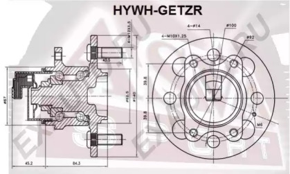 Ступица колеса ASVA HYWH-GETZR