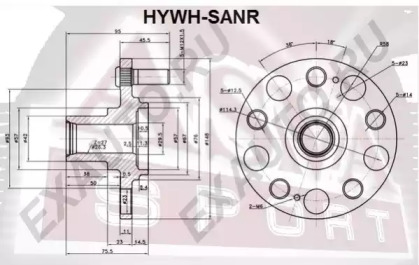 Ступица колеса ASVA HYWH-SANR