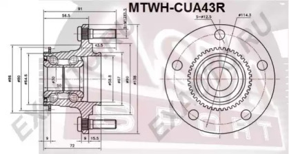 Ступица колеса ASVA MTWH-CUA43R