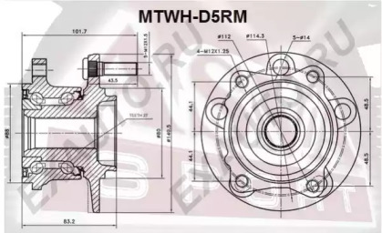 Ступица колеса ASVA MTWH-D5RM