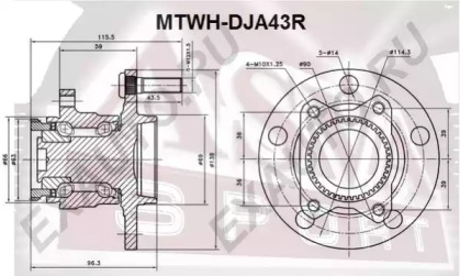 Ступица колеса ASVA MTWH-DJA43R