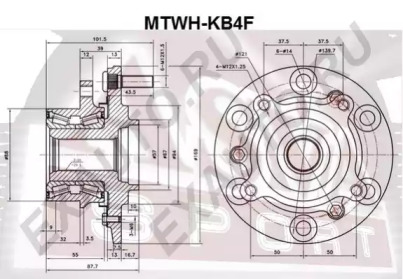 Ступица колеса ASVA MTWH-KB4F