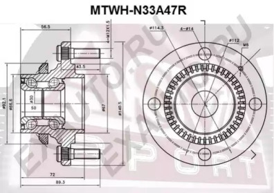 Ступица колеса ASVA MTWH-N33A47R