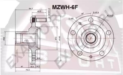 Ступица колеса ASVA MZWH-6F