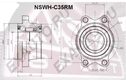 Ступица колеса ASVA NSWH-C35RM