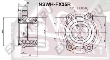 Ступица колеса ASVA NSWH-FX35R