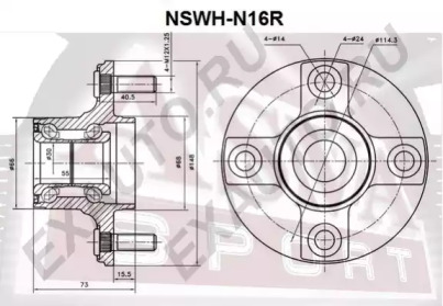 Ступица колеса ASVA NSWH-N16R