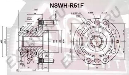 Ступица колеса ASVA NSWH-R51F