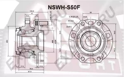 Ступица колеса ASVA NSWH-S50F