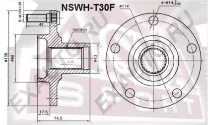 Ступица колеса ASVA NSWH-T30F