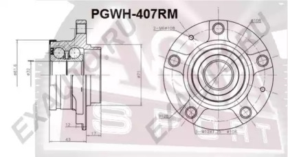 Ступица колеса ASVA PGWH-407RM