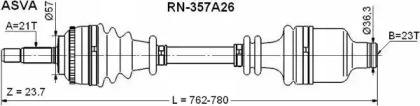 Вал ASVA RN-357A26