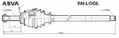 Шарнирный комплект ASVA RN-LOGL