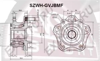 Ступица колеса ASVA SZWH-GVJBMF