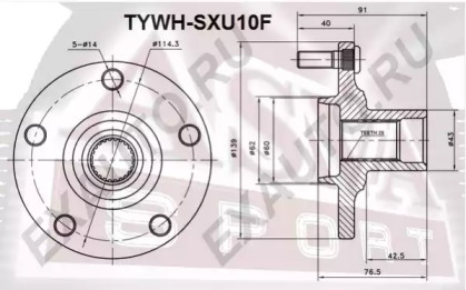 Ступица колеса ASVA TYWH-SXU10F