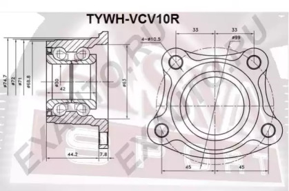 Ступица колеса ASVA TYWH-VCV10R