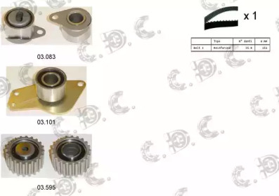 Комплект ремня ГРМ AUTOKIT 04.5124