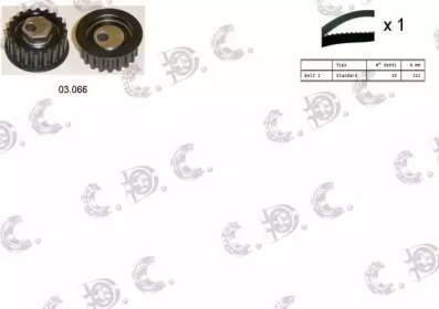 Комплект ремня ГРМ AUTOKIT 04.5161