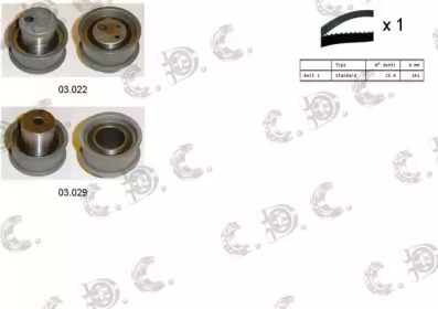 Комплект ремня ГРМ AUTOKIT 04.5167