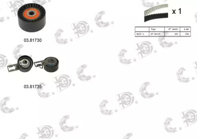 Комплект ремня ГРМ AUTOKIT 04.5347