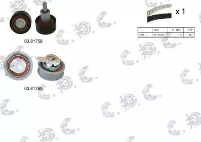 Комплект ремня ГРМ AUTOKIT 04.5363