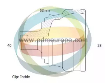 Шарнирный комплект, приводной вал ODM-MULTIPARTS 12-011371