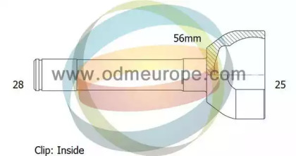 Шарнирный комплект ODM-MULTIPARTS 12-080606