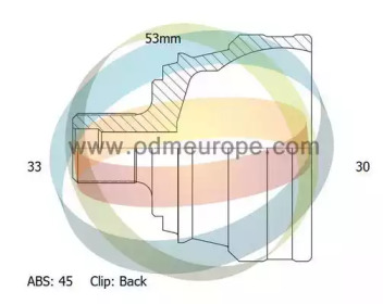 Шарнирный комплект ODM-MULTIPARTS 12-211719