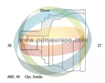 Шарнирный комплект ODM-MULTIPARTS 12-211906