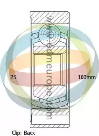 Шарнирный комплект ODM-MULTIPARTS 12-231634